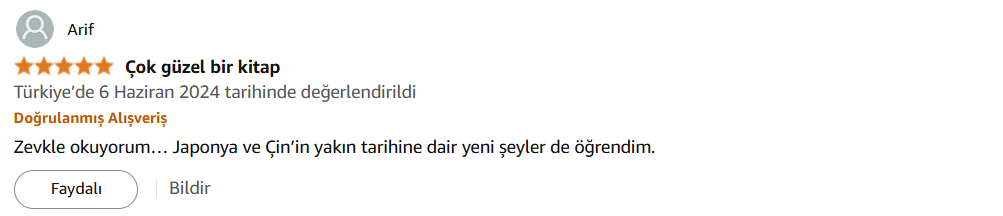 Kullanıcı Yorumu